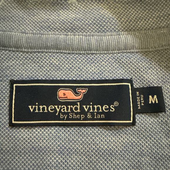 Vineyard Vines Men’s Medium Stripe Quarter Zip Saltwater - Picture 5 of 10